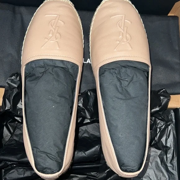 Saint Laurent beige leather espadrilles with box and dust bag - Picture 4 of 8